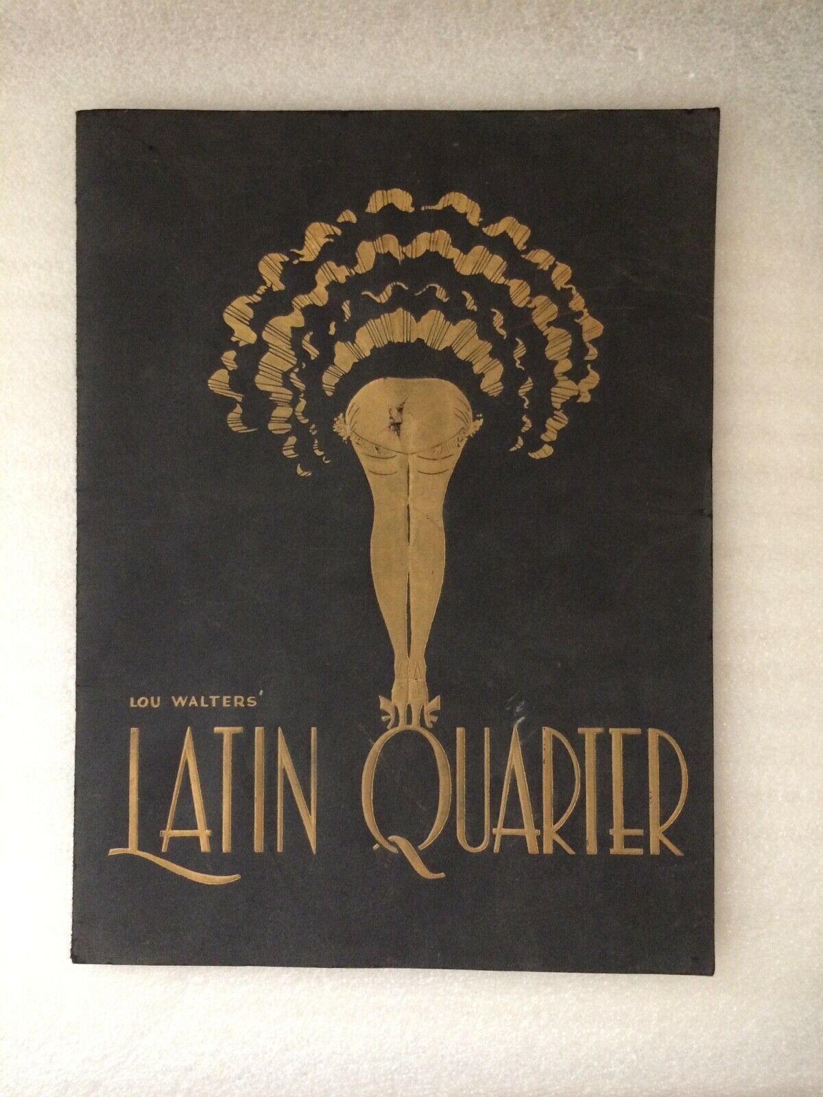 Vintage 1950s Lou Walters Latin Quarter Souvenir Program New York Ny
