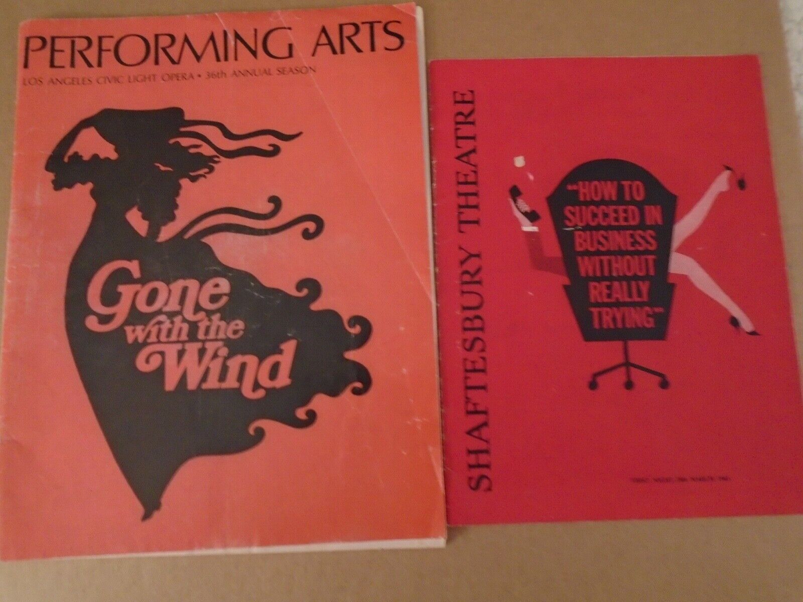 Vtg Lot Of Uk, Ca Theater Programs~gwt Wind~music Man~on The Town~she Stoops...