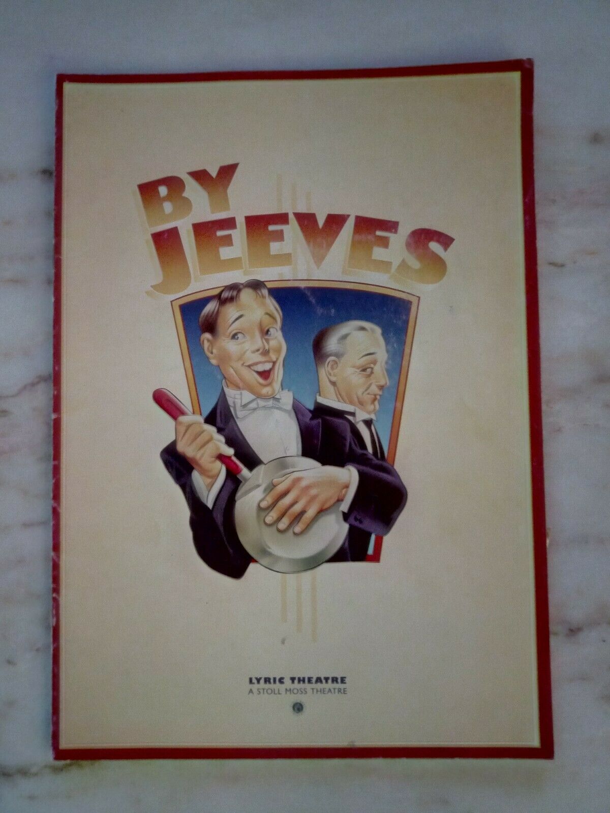 By Jeeves Program 1996 Lyric Theatre London Malcom Sinclair Steven Pacey