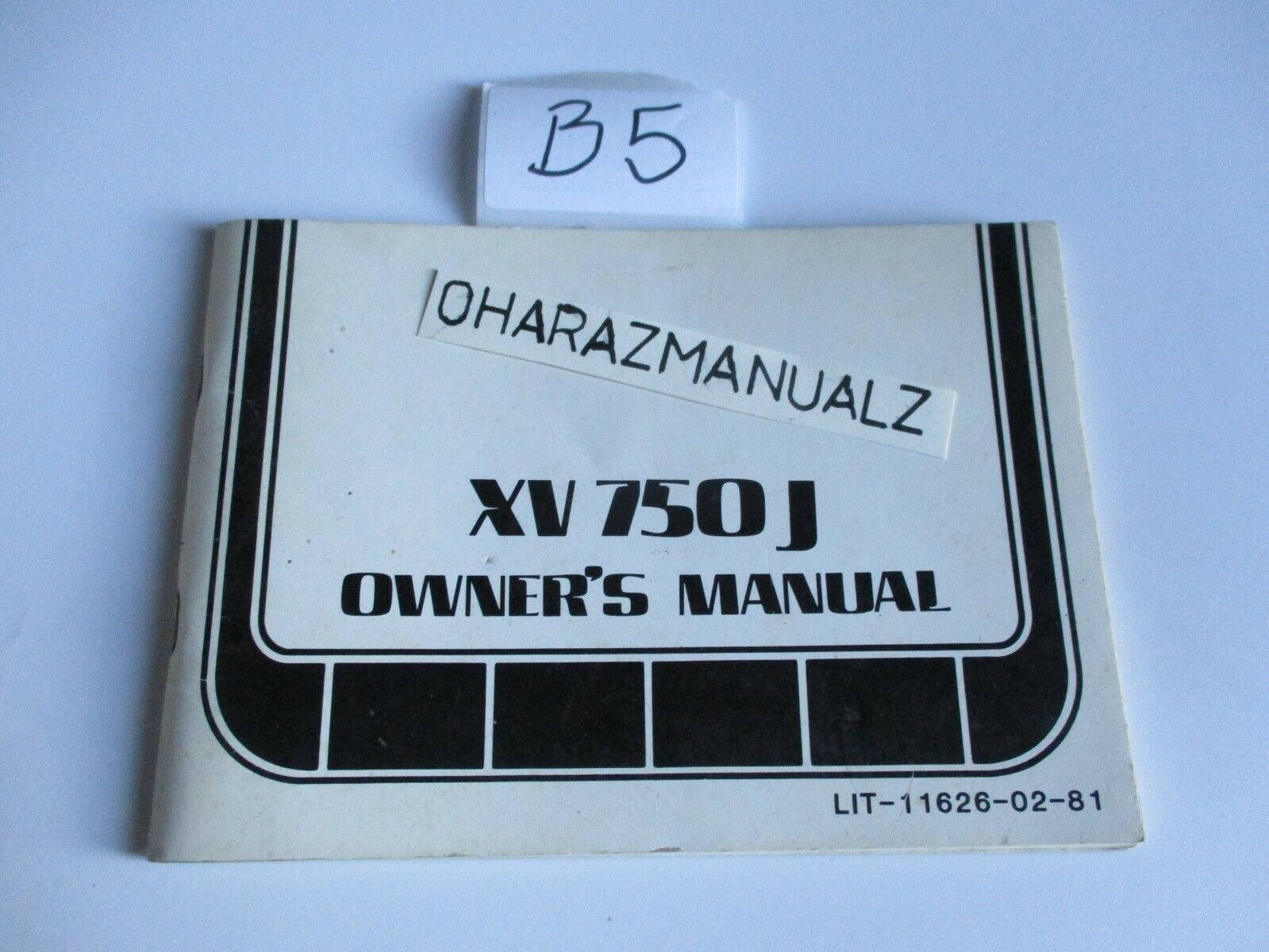 Yamaha Xv750j Owners Owner Owner's Manual