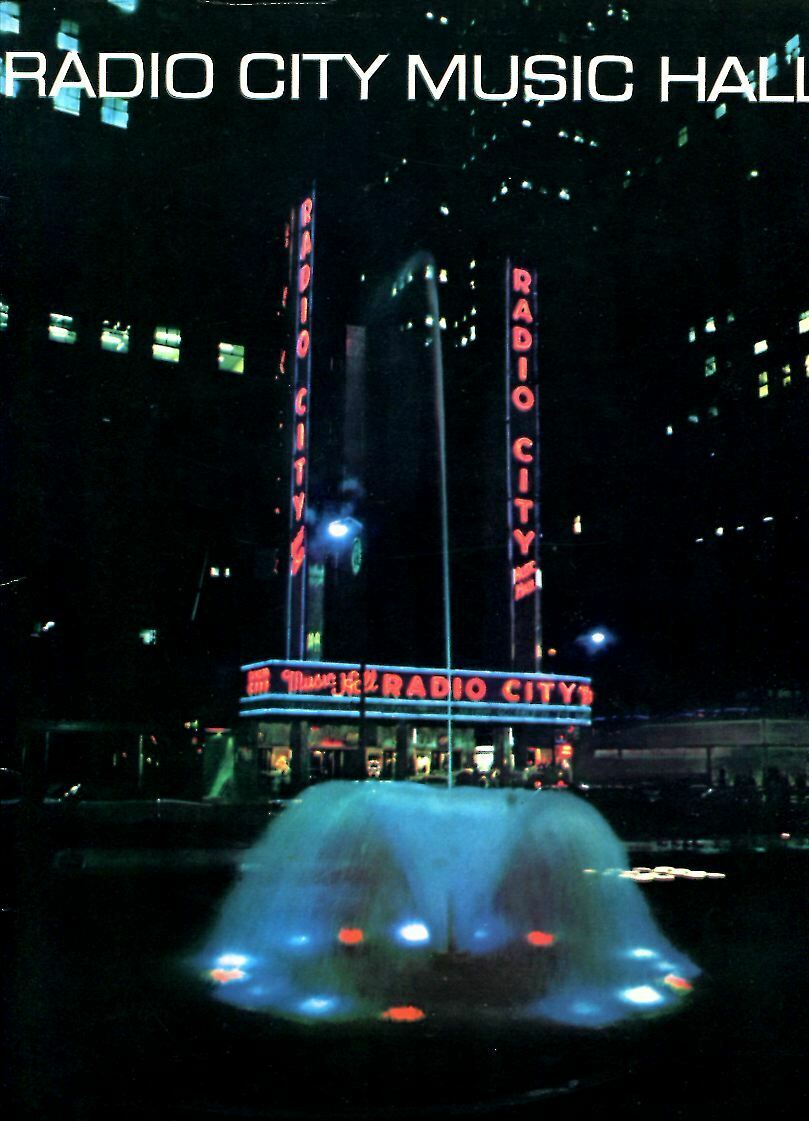 2 Radio City Music Hall Vintage Souvenir Photo Books - 1980s