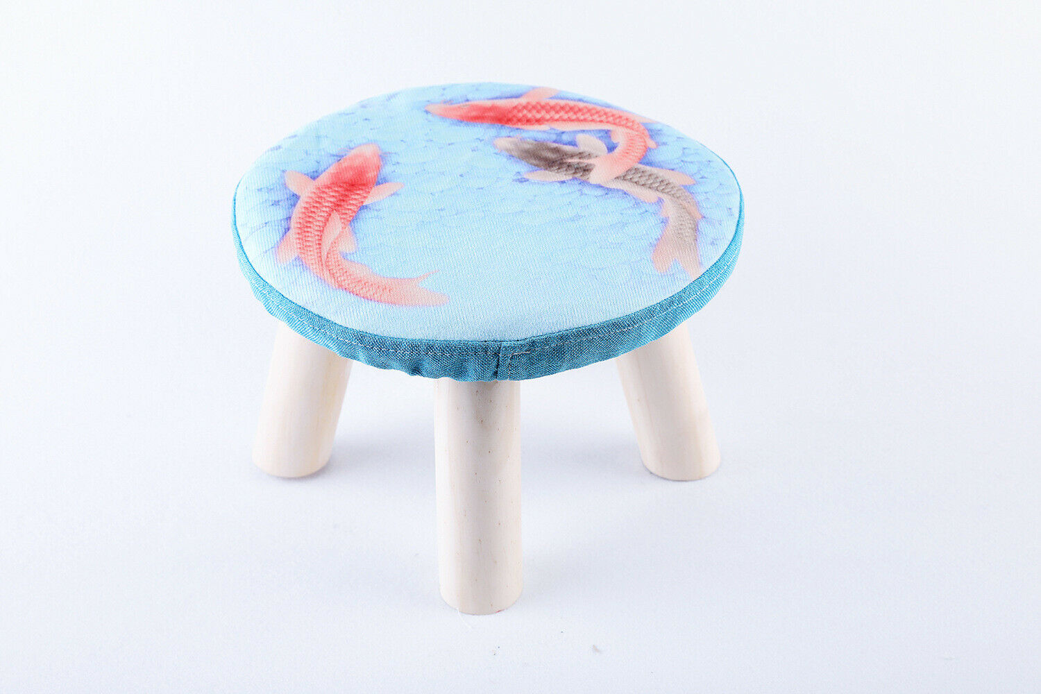 实木儿童小凳子茶几凳沙发凳布艺小板凳圆凳时尚工艺品手工中国制造